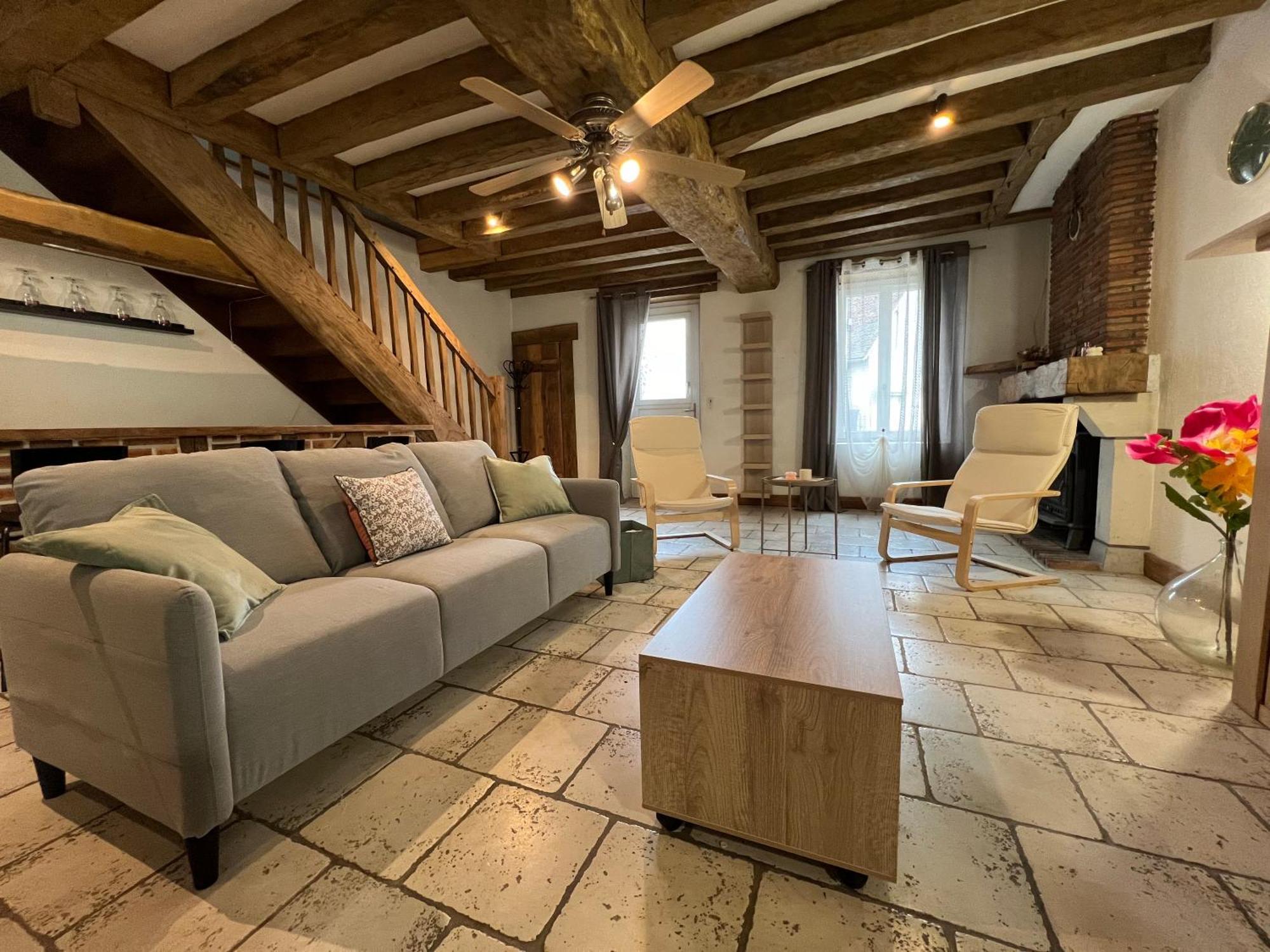 Rigolet Maison En Ville Avec Piscine Interieure Le Controis-en-Sologne Exteriör bild