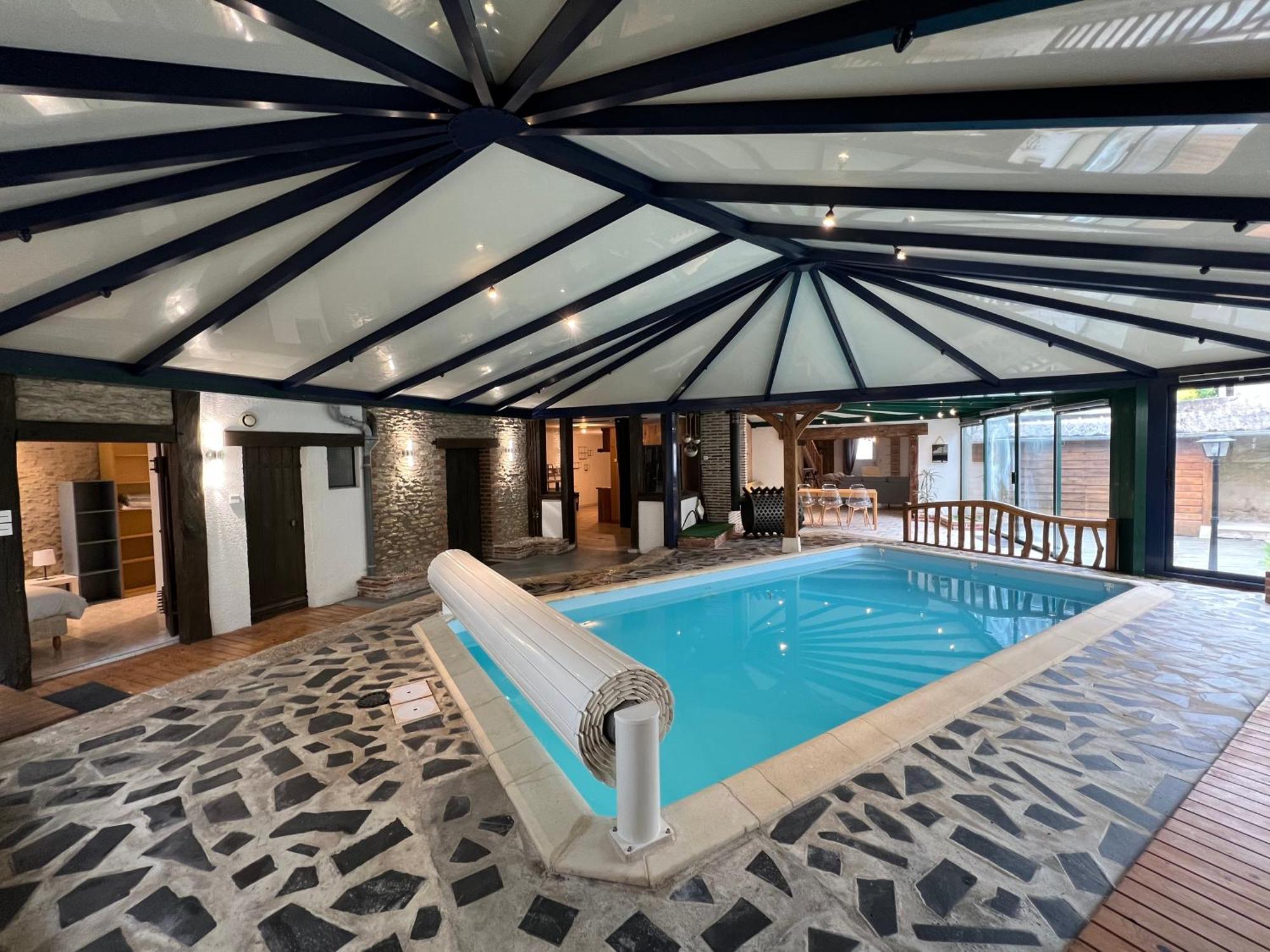 Rigolet Maison En Ville Avec Piscine Interieure Le Controis-en-Sologne Exteriör bild